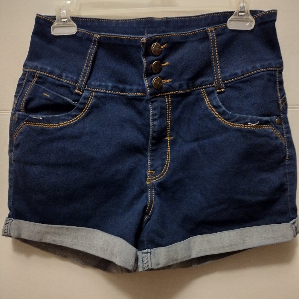 AT Seven Dark Blue Jean Shorts Size 11 (Junior Size)